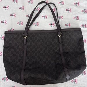 Gucci Dark Brown Monogram Tote